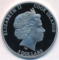 Cook-szigetek 2013. 5$ Ag "Habeus Papam - Ferenc" tanúsítvánnyal T:PP Cook Islands 2013. 5...
