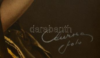 cca 1940 Szépen színezett, nagyméretű fénykép, jelzett, 39,5x29,5 cm