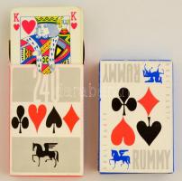 Két pakli francia kártya, eredeti dobozában, jó állapotban