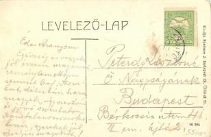 Pilisszántó, Fő utca, templom. Szemere J. kiadása (EK)