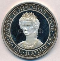 DN Erzsébet császárné / 1837-1898 fém emlékérem dísztokban (50mm) T:1-,2(PP) ND Empress Elisabeth / 1837-1898 metal commemorative medal in case (50mm) C:AU,XF(PP)