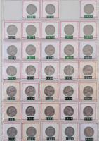 Vegyes: ~273db-os rendezett amerikai, kanadai és ausztrál pénzérme gyűjtemény, házi készítésű berakó...