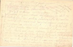 1917 Első világháborús tábori posta képeslap, a Központi Hatalmak zászlóival / WWI Austro-Hungarian ...