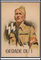 3 db II. világháborús fotó és plakát modern fotómásolata, köztük német hidroplán, rakétavető, 10x15 ...