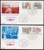 1999 Szent év sor 2 FDC-n Mi 1293-1296