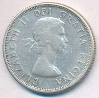 Kanada 1961. 50c Ag II. Erzsébet T:2,2- Canada 1961. 50 Cents Ag Elizabeth II C:XF,VF