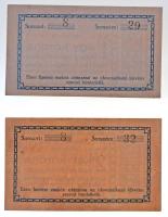 Újpest 1919. Mauthner Bőrgyár 1k + 2K váltópénz T:I,I-