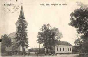 Királyháza, Koroleve; Római katolikus templom és iskola / Catholic church and school