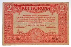 Kecskemét 1919.06.05. 2K pénzutalvány T:III-