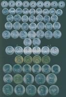 1971-87. 2f (9x), 5f (9x), 10f (7x), 20f (7x), 50f (9x), 1Ft (6x), 2Ft (4x), 5Ft (7x), 10Ft (8x, 2kl...