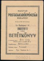 1940-1946 3 db betétkönyv: Magyar Postatakarékpénztár, Magyar Általános Hitelbank, Pécsi Takarékpénz...