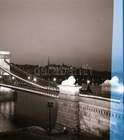 21 db budapesti városkép negatívja, különböző korokból, szabadon felhasználhatók, 3x4 cm és 6x9 cm k...