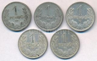 1926-1939. 1P Ag (5xklf) T:2-3 patina