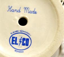 Elco áttört kis tálka, matricás, jelzett, hibátlan, d:12,5 cm, m:7 cm