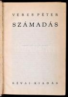 Veres Péter: Számadás. Bp.,1937, Révai. Kiadói egészvászon-kötés. Első kiadás