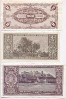 8db-os vegyes magyar korona és pengő bankjegy tétel T:I--III