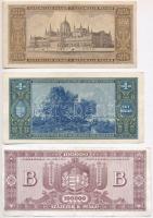 8db-os vegyes magyar korona és pengő bankjegy tétel T:I--III