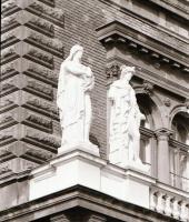 1971 Középület szobrászati vállalat részére készített felvétel sorozat budapesti középületeket díszí...