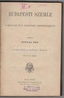 1881 Budapesti Szemle. 28. kötet. (58.,59.,60 szám.) Szerk.: Gyulai Pál. Bp.,1881, Franklin-Társulat...