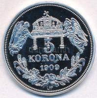 DN "Királyi koronák - Imre 5 korona 1909" Ag emlékérem tanúsítvánnyal (20g/0.999/38,61mm) ...