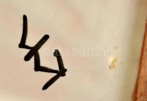 Jelzett iparművész váza, mázas kerámia, hibátlan, m:22 cm