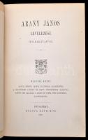 Arany János levelezése író-barátaival. I-II. kötet. Bp.,1888-1889, Ráth Mór. Kiadói aranyozott, fest...
