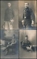 cca 1910-1942 közötti időből 13 db katonai fotólap, 9x14 cm