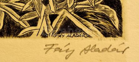 Fáy Aladár (1898-1963): Tönk, rézkarc, papír, jelzett, számozott (83/100), 25,5×29,5 cm