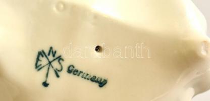 Ens gyertyatartó, kézzel festett, jelzett, hibátlan, h: 26 cm