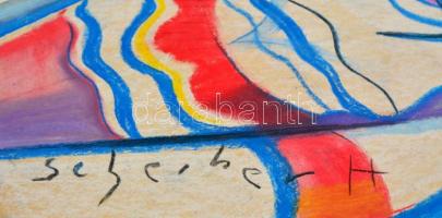 Scheiber jelzéssel: Merengő. Pasztell, papír, 43×30 cm