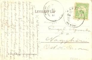 Karácsond, látkép, patak hídja. Fogyasztási szövetkezet kiadása (EK)