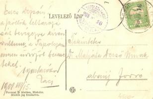 Görömbölyi-Tapolca (Miskolc), fürdő bejárata, lovaskocsi, hintó. Fereczi B. kiadása (EK)