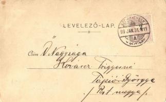 1899 Szombathely, Püspöki palota. Apfel H. C. kiadása (EK)