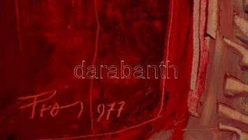 Olvashatatlan jelzéssel: Eli, eli lama sabachtani?, olaj, farost, 60×40 cm