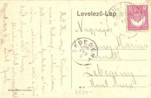 Cigánd-Dombrád közötti pontonhíd a Tiszán. Weisz Miklós kiadása (EK)