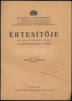 1938 Budapest Székesfőváros V. kerület, Honvéd-utcai cukrász, sütő és molnár szakirányú és általános...