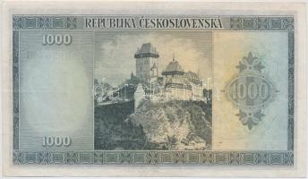 Csehszlovákia 1945. 1000K T:III
Czechoslovakia 1945. 1000 Korun C:F
Krause 65