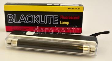 Blacklite elemes UV-lámpa, saját dobozában, működik