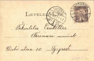 Komárom, Komárno; Fő tér és Nádor utca, Mészáros András és Fektor György üzletei. Sipos Ferenc kiadá...