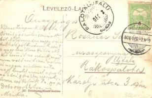 Nagyszombat, Tyrnau, Trnava; Ferenc József tér, Smekal és fia üzlete / square, shops (EK)