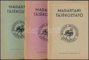 1981 Madártani tájékoztató. 1981.január-szeptember. 3 szám(negydév.) Bp., Magyar Madártani Egyesület...
