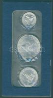 USA 1976. 1/4$, 1/2$, 1$ Ag "Bicentennial" alkalmából kiadott szett T:BU Tanúsítvánnyal!