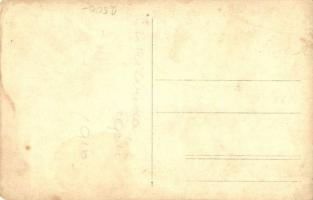 1916 Csíkszereda, Mercurea Ciuc; A betörés után a román katonák felgyújtották a várost, égő utcakép,...