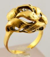 Arany (Au) 14K gyűrű, jelzett, méret: 54, nettó: 4 g