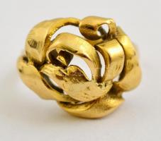 Arany (Au) 14K gyűrű, jelzett, méret: 54, nettó: 4 g