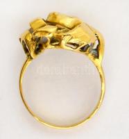 Arany (Au) 14K gyűrű, jelzett, méret: 54, nettó: 4 g