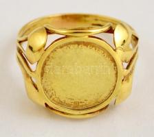 Arany (Au) 14K gyűrű, jelzett, méret: 55, nettó: 3,5 g