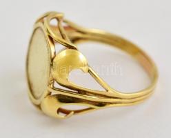 Arany (Au) 14K gyűrű, jelzett, méret: 55, nettó: 3,5 g