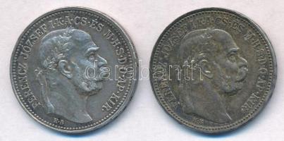 1914KB-1915KB 1K Ag "Ferenc József" (2x) T:2,3 patina
Adamo K5.1