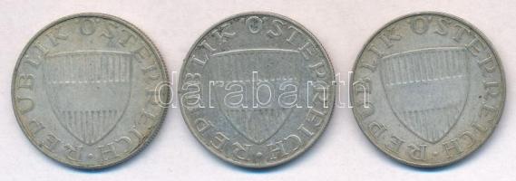 Ausztria 1958. 10Sch Ag (3x) T:2-3 patina
Austria 1958. 10 Schilling Ag (2x) C:XF-F patina